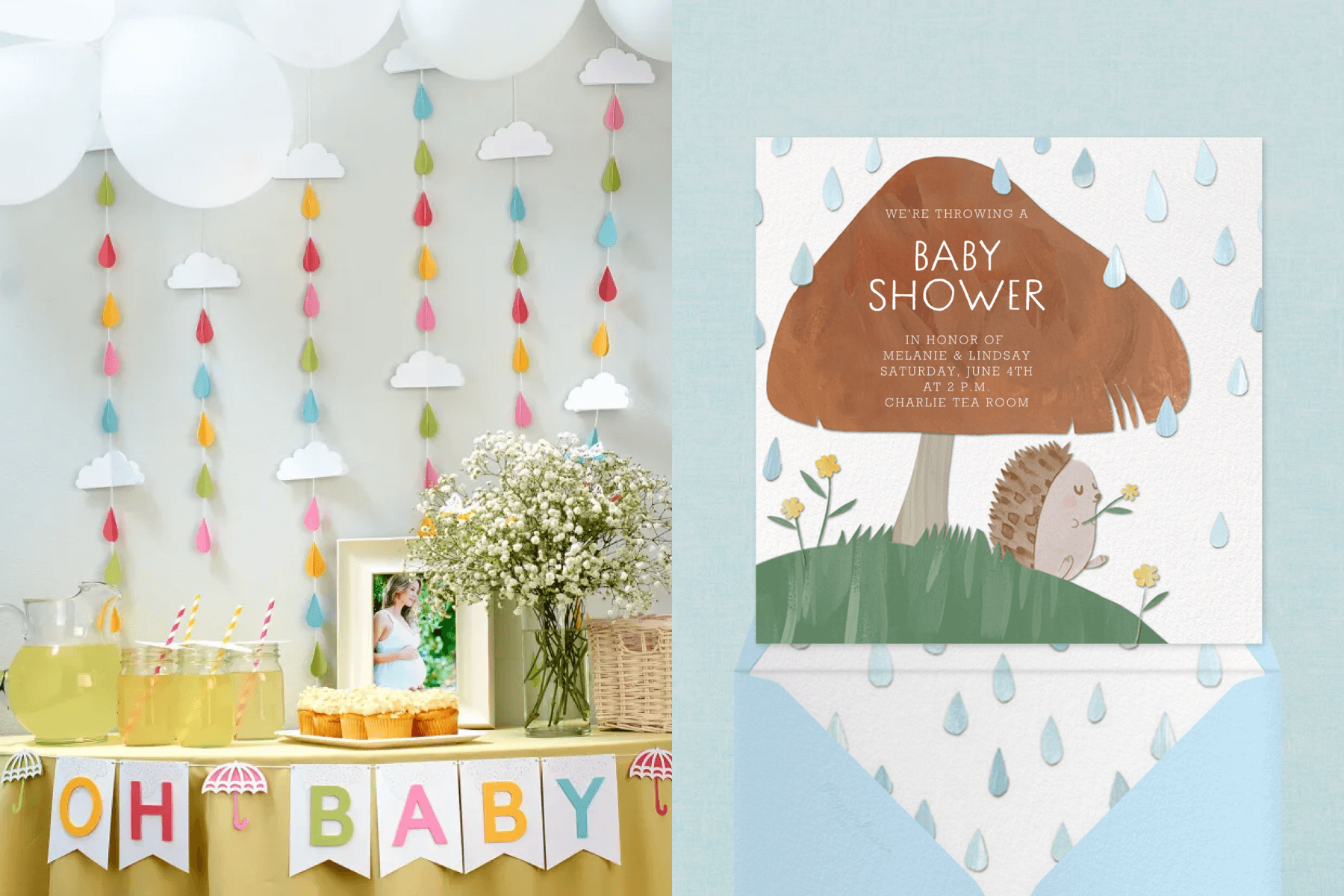 6 Adorable floral themed baby shower ideas