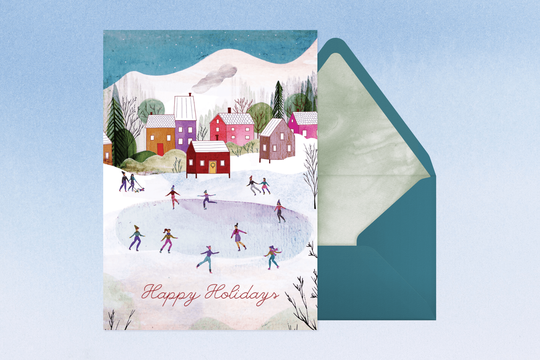 Digital Watercolor Holiday Card Box Volume II - A Classic Christmas