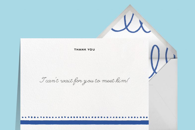 Baby Shower Thank You Card Wording Examples & Etiquette | Paperless Post